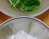 ササッと簡単　水菜と長芋のタラコサラダ作り方1写真