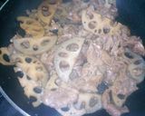 豚肉とれんこんの甘辛炒め作り方3写真