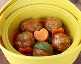 同時調理!肉団子の甘酢あん&わかめスープ作り方4写真