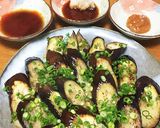 なす焼き。醤油、味噌、中華と3種のタレで作り方4写真