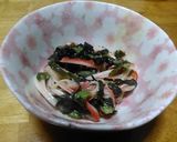 わかめとかにかまと大葉の酢みそ和え作り方5写真