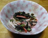 わかめとかにかまと大葉の酢みそ和え作り方5写真