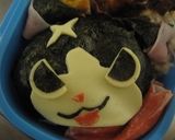 妖怪ウォッチ　フユニャンのキャラ弁作り方4写真