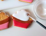 カップケーキの３Dアイシングクッキー作り方10写真