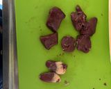 鳥もつの炒め煮作り方1写真