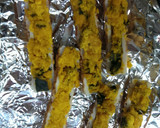 かぼちゃとちくわのマヨパン粉焼き作り方3写真