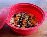 レンジでヘルシー！特製！ひじきハンバーグ作り方1写真