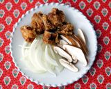 簡単ランチ♡から揚げの卵とじ丼作り方1写真