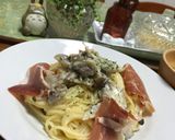 きのこたっぷり簡単クリームパスタ作り方6写真