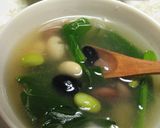 簡単❀ホウレン草とビーンズの健康スープ作り方4写真