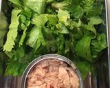 セロリの葉のツナマヨマスタード和え作り方1写真