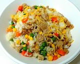 しょうが焼きで作る★チャーハン&サラダ作り方14写真