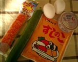 節分に!切ったら鬼?が出てくる巻き寿司♪作り方1写真