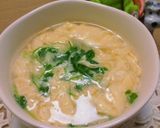 収穫した豆苗でトロトロスープ作り方5写真