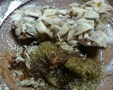 ヒラタケとトロロ昆布の焼き和え（新食感）作り方7写真