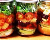野菜たっぷりメイソンジャーサラダ作り方4写真