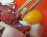 マグロと長芋の黄身醤油和え作り方2写真