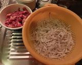 ピリ甘辛な豚肉とごぼうイタめ作り方1写真