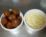 ライスコロッケ☆チーズ・ミートボール入り作り方3写真