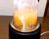 麺つゆ入ミキサーで出汁巻き玉子作り方1写真