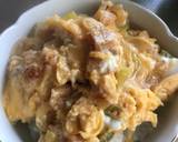 ランチにぴったり♪節約油揚げの卵とじ丼作り方6写真