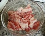 豚キムチ焼きうどん作り方1写真