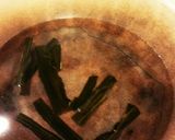 ほうれん草と白髪ネギのにんにく豚鍋作り方3写真