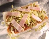 バジル風味のもちピザ作り方3写真