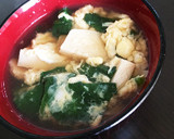 冷凍豆腐とほうれん草のふわふわお吸い物作り方7写真