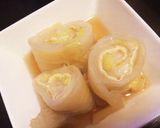 おもちと油揚げの白菜ロール作り方8写真