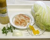 白菜と海老の柚子カクテルサラダ作り方1写真