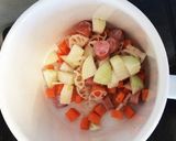 トマト缶不要＊具沢山ミネストローネ作り方3写真