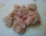 鶏肉 ニラ チンゲン菜 ナンプラースープ作り方3写真