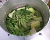 鶏肉 ニラ チンゲン菜 ナンプラースープ作り方5写真