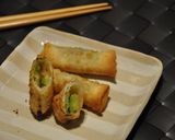 餃子の皮でミニ春巻き風✿ゆずアボチーズ作り方8写真
