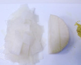 簡単❀ヒラヒラ大根としらたきの速攻炒め❀作り方1写真