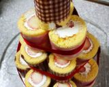 簡単くまさんロールケーキタワー作り方26写真