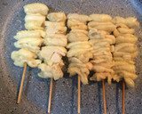 俺流！パリッともちもち塩鶏皮焼鳥作り方2写真