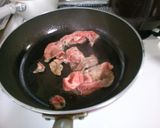 牛肉 セロリ マッシュルームの 炒め煮♪作り方4写真