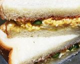 たまごとポテサラのサンドイッチ。喫茶店風作り方4写真