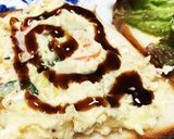 たまごとポテサラのサンドイッチ。喫茶店風作り方5写真