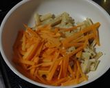簡単♪油揚げとにんじんの卵とじ作り方2写真