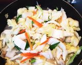 白菜や残り物野菜を使ってかた焼きそば作り方6写真