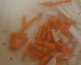 水菜としいたけの味噌汁作り方3写真