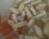 水菜としいたけの味噌汁作り方4写真