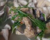 水菜としいたけの味噌汁作り方6写真