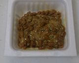 簡単〰あったか梅しそ納豆うどん作り方2写真