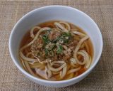 簡単〰あったか梅しそ納豆うどん作り方4写真