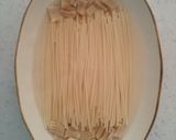 レンジで簡単☆干し貝柱と水菜のパスタ作り方2写真