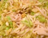 キャベツ大量！やみつき明太マヨ焼きうどん作り方4写真